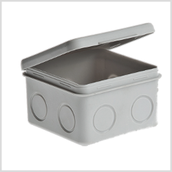 67039 Тусо Коробка распаячная для о/п, 80х80х50мм (откид.крышка)