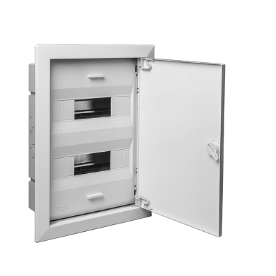 68124МС Тусо Щиток с/п на 24 мод. с металлической дверцей 430х325х103мм, серый