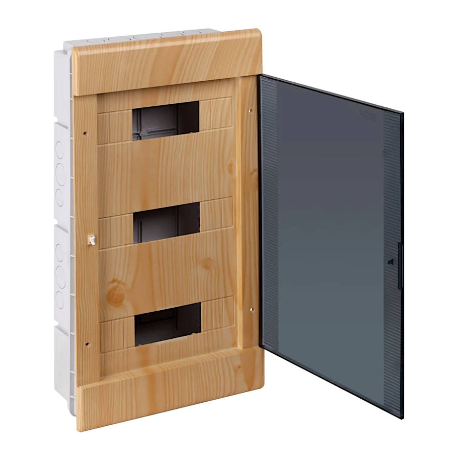 68136-27М Тусо Щиток с/п на 36 мод. с двер. 547х299х103мм, сосна на светлой основе