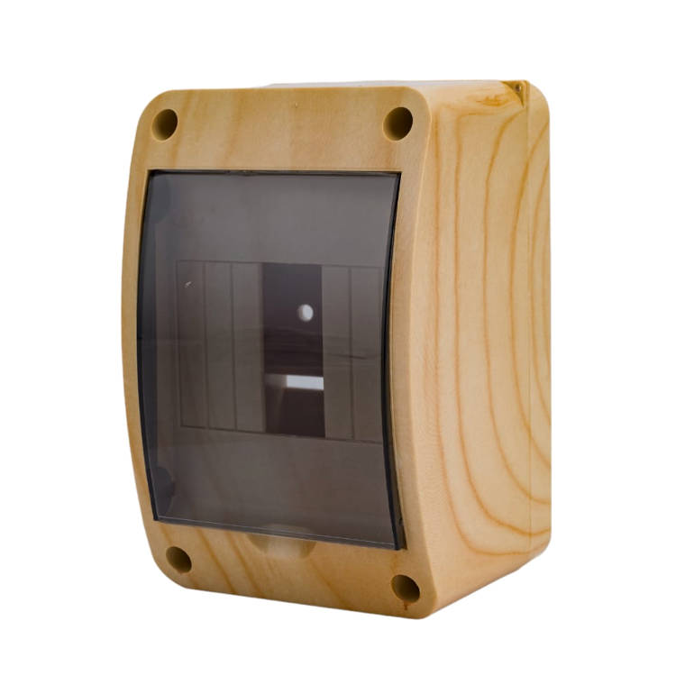 68304-27М Тусо Щиток о/п на 4 мод. с вертикальной дверцей, 140х90х85мм, сосна на светлой основе